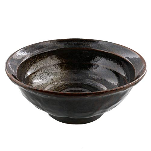 油滴結晶　石目　6.8寸ラーメン丼 1