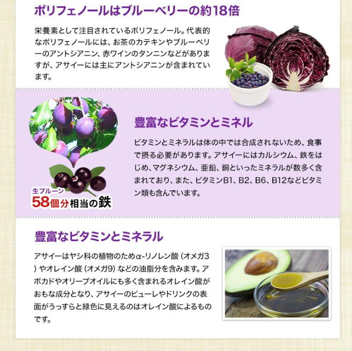アサイーフルーツミックス 9
