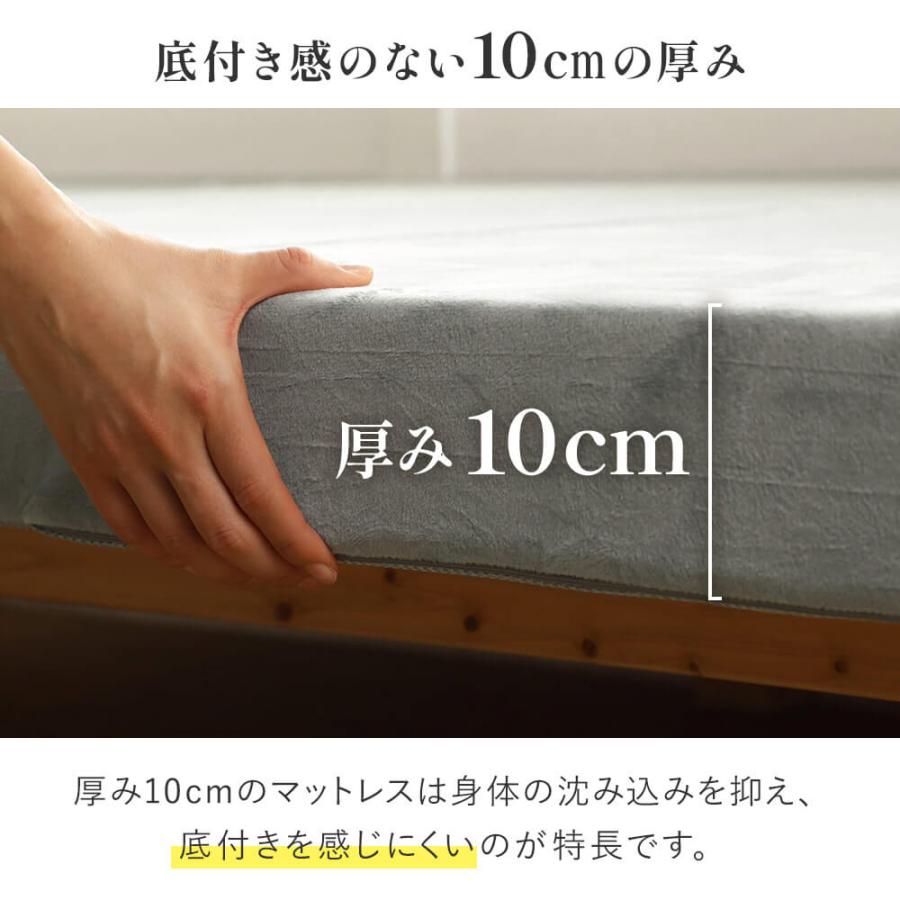 三つ折りウレタン高反発マットレス 5
