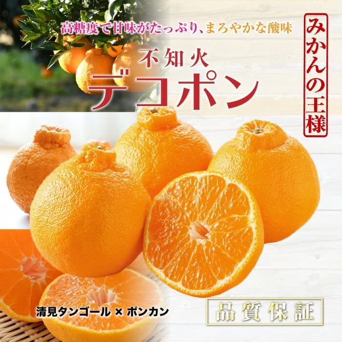 木なり完熟デコポン(不知火)秀品3Lサイズ9個入り - 果物