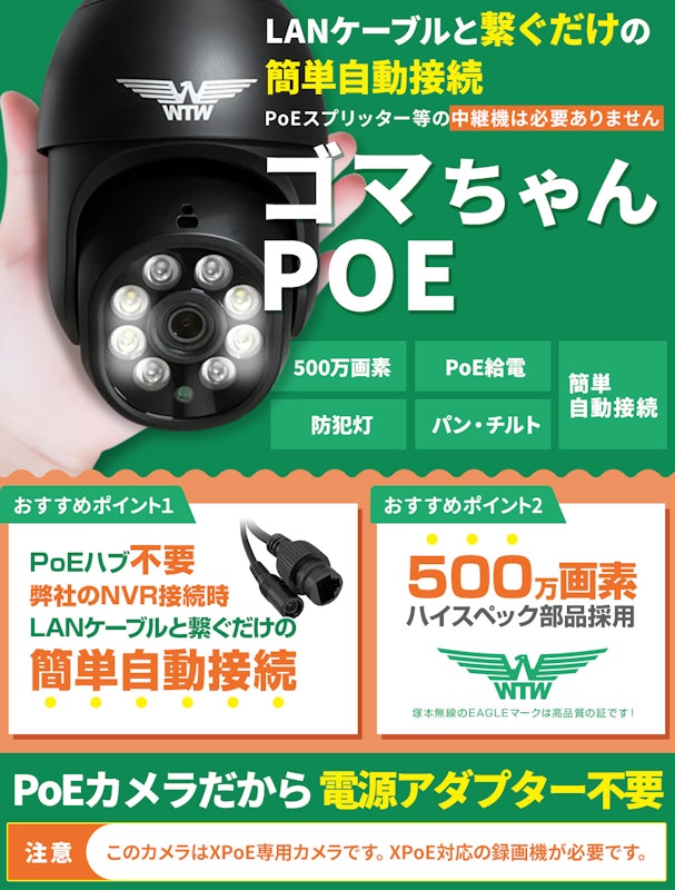 PoEの防犯カメラ 2