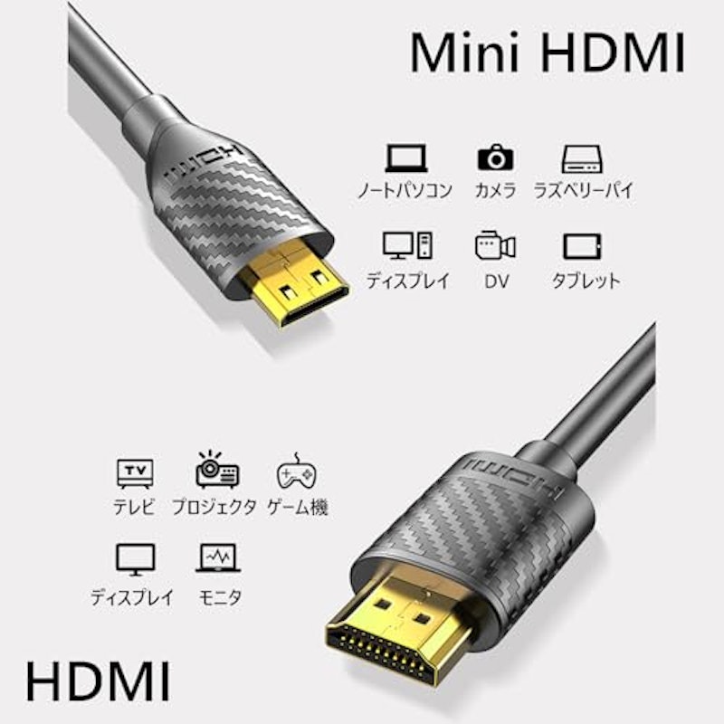 ミニ HDMI ケーブル 2