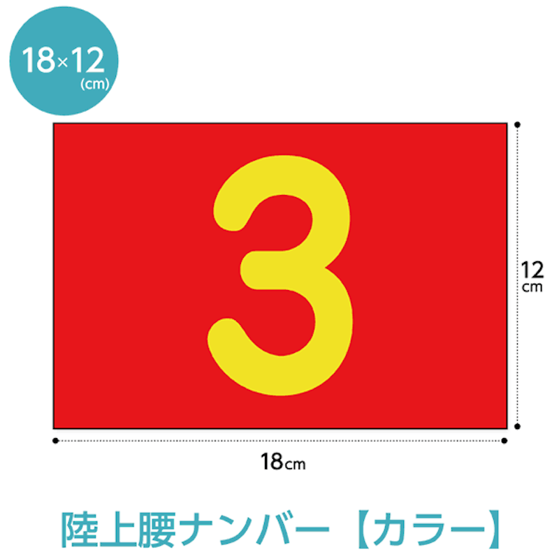陸上レーンナンバーカード 1
