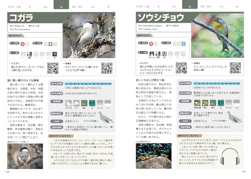 日本の野鳥 さえずり・地鳴き図鑑 増補新装版 スマホ・PCで鳴き声を聴き分ける厳選200種 4