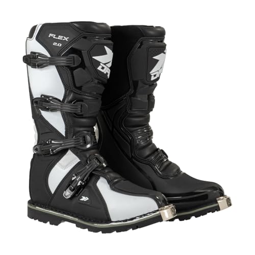 W2 オフロードブーツ モトクロス エンデューロ 黒/白E-MX7 W2 オフロードブーツ モトクロス エンデューロ 黒/白E-MX7