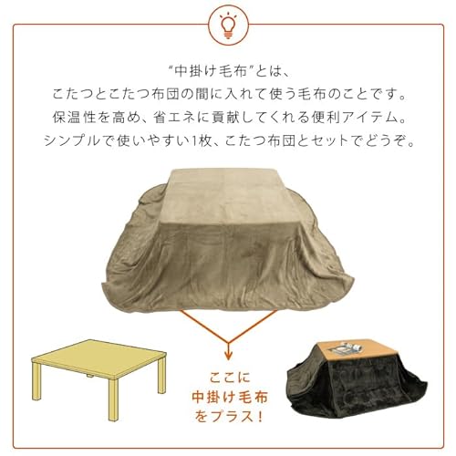 こたつ中掛け毛布 4
