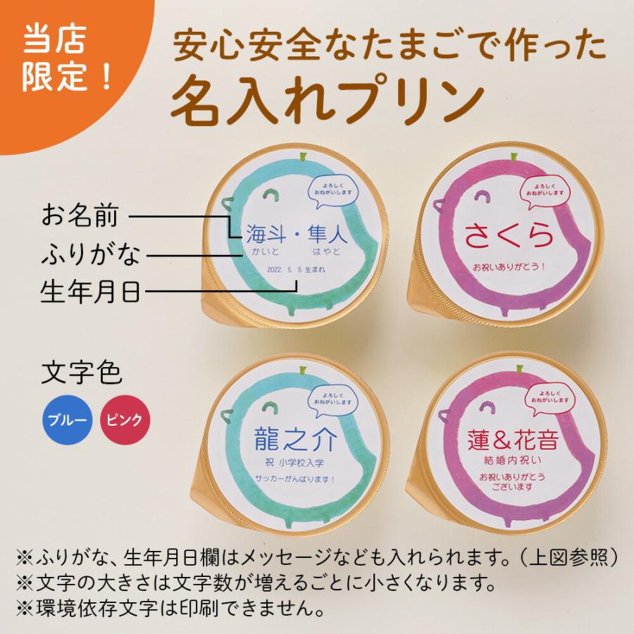 名入れプリンと動物ドーナッツのギフトセット 3