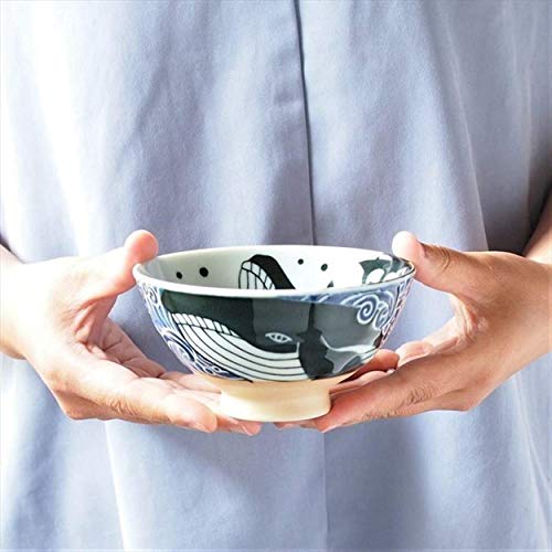 美濃焼 白波くじら 茶碗 7
