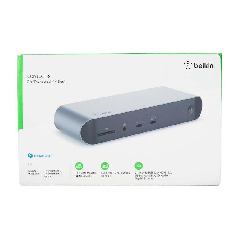 Belkin CONNECT Pro 12-in-1 Thunderbolt 4 Dock INC006qcSGYを検証 Belkin CONNECT Pro 12-in-1 Thunderbolt 4 Dock INC006qcSGYを検証