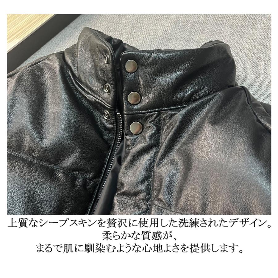 レザー ダウンジャケット 6