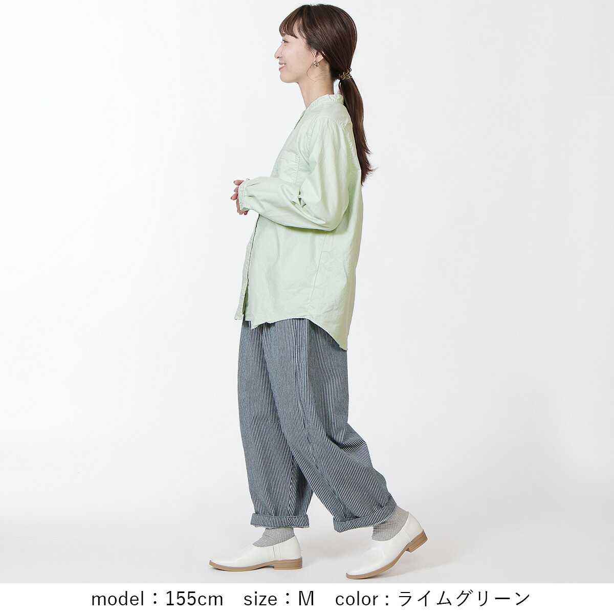 オックス スタンドカラーシャツ 3