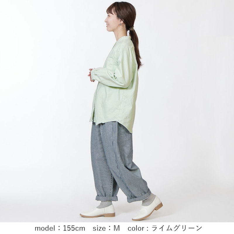 オックス スタンドカラーシャツ 3