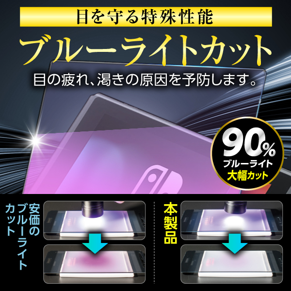 Nintendo Switch 液晶保護フィルム ブルーライトカット 2