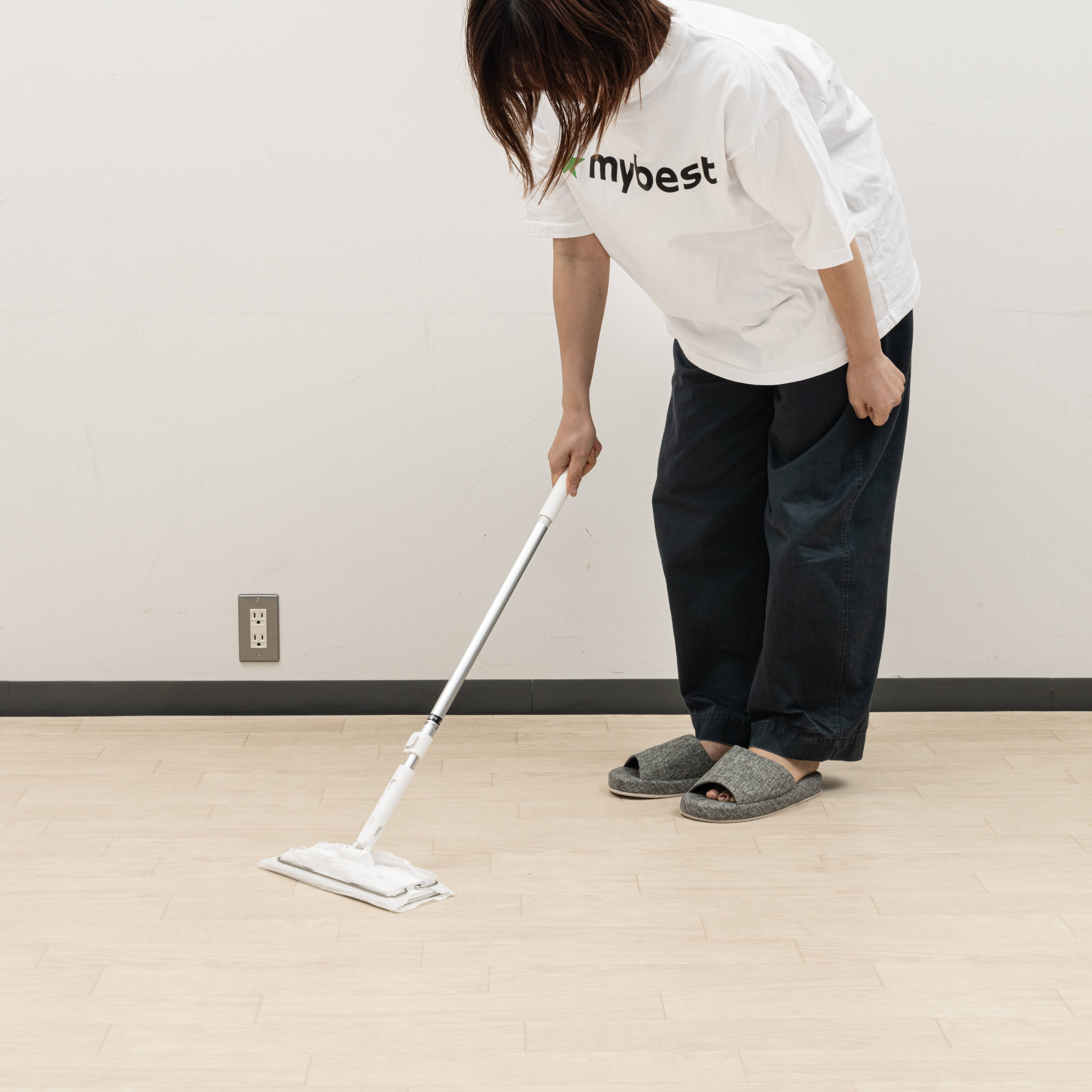 マイメロディ 掃除用モップ クイックルワイパー フローリングワイパー