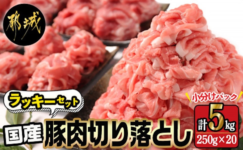 国産豚肉切り落とし5kg ラッキーセット 1