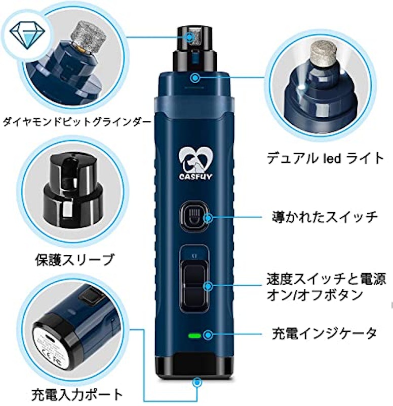 犬用ネイルグラインダー 7