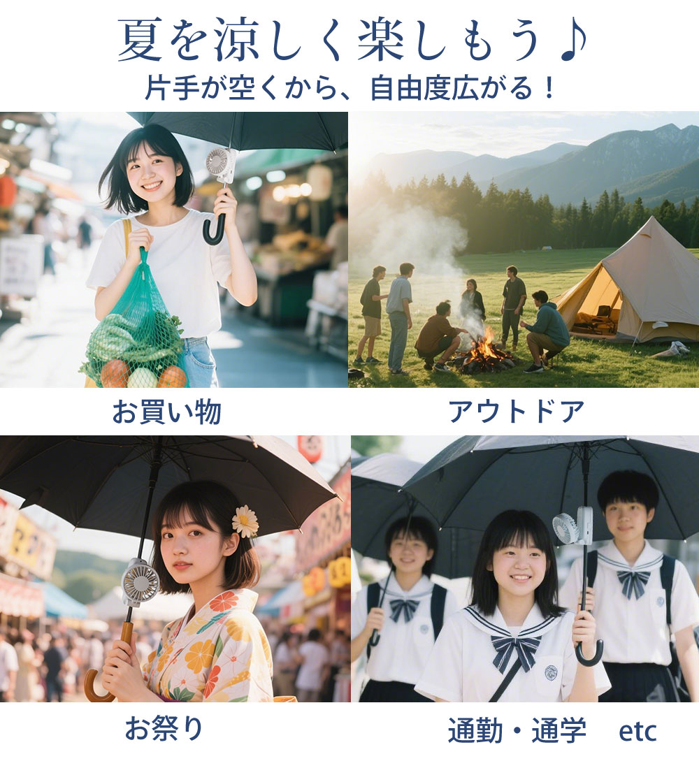 日傘ハンディファン 9