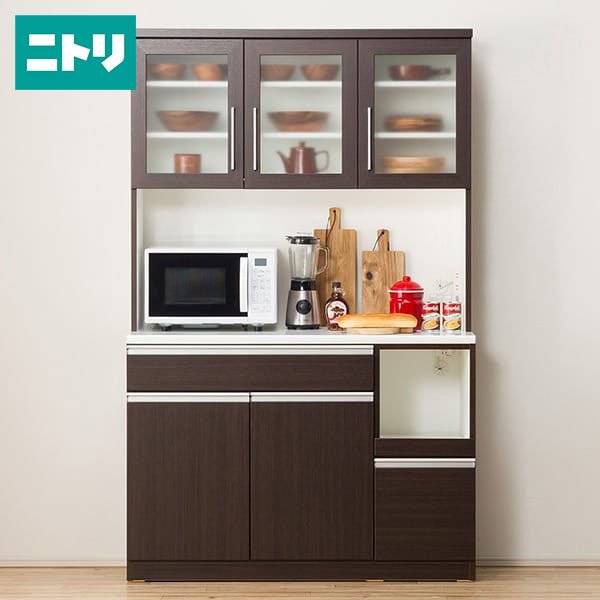 ニトリ 食器棚 カップボード 2人暮らし 幅80cm