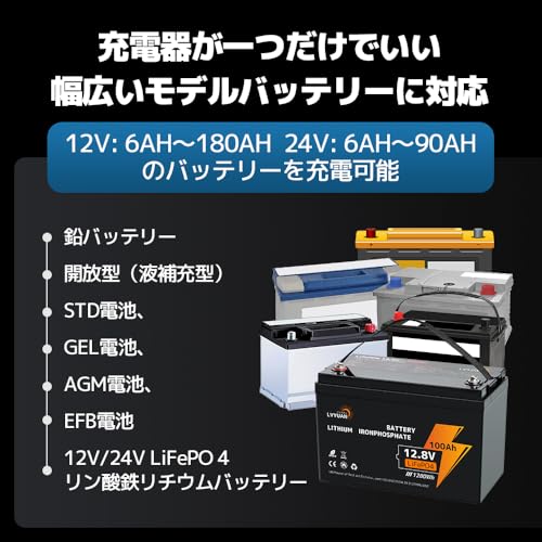 全自動パルスバッテリー充電器 4