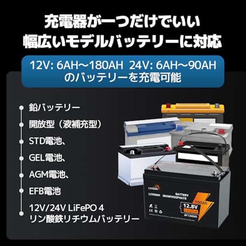 全自動パルスバッテリー充電器 4