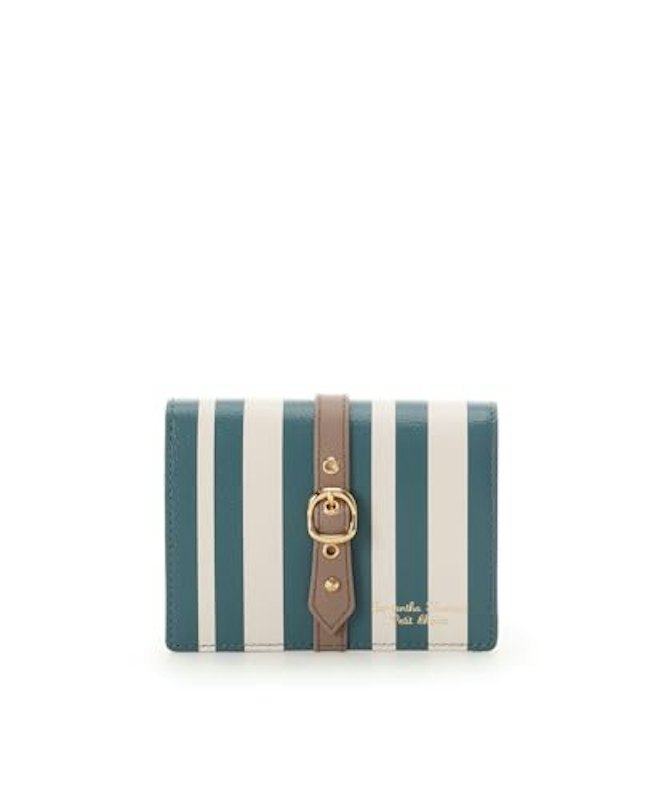 ストライプフロントベルト 二つ折り財布