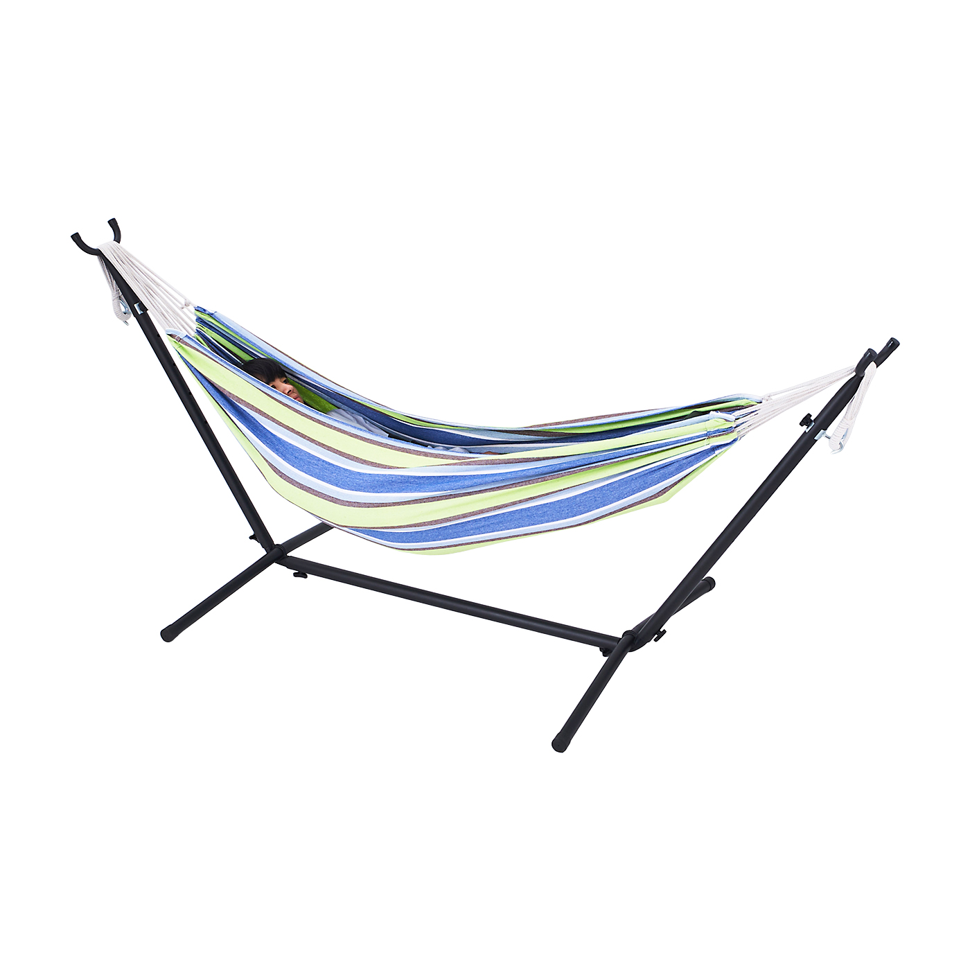 ハンモック　LIFE FAIR 青ストライプ ハンモック LIFE FAIR 青ストライプ LIFEFAIR⭐︎ハンモック自立式