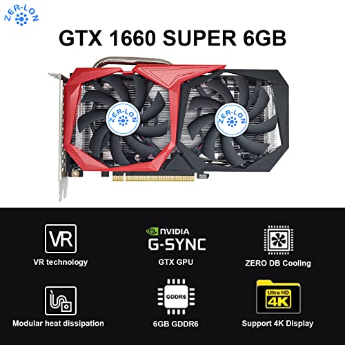 GeForce GTX 1660 Super 6GB グラフィックスカード 3