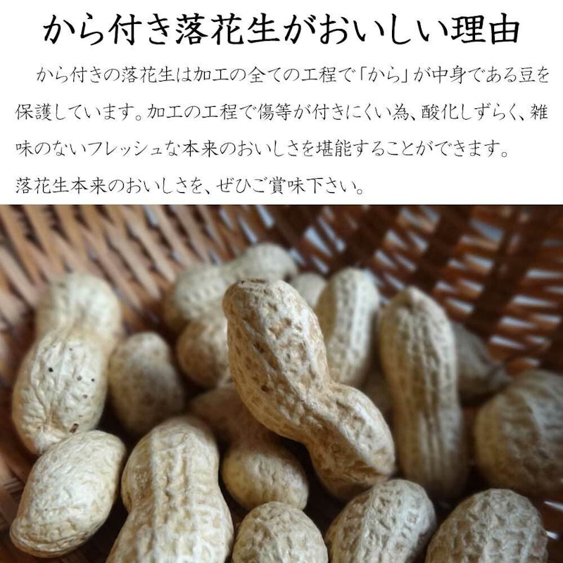 千葉半立種さや煎り落花生 3