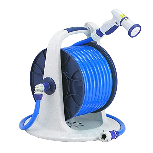 角型 散水ホース 30m 屋外 ホースリール 自動巻取 180度回転 ノズル付き 楽天市場】Johnlife 散水ホース 20m or 30m 屋外 ホースリール