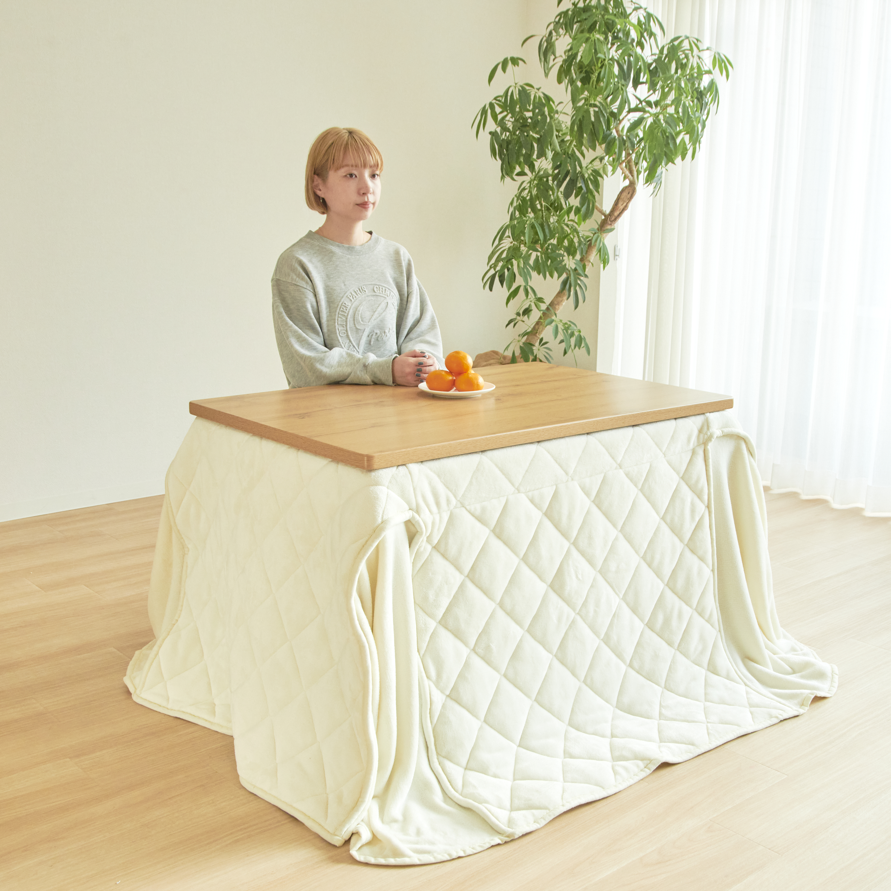 りんりん】ニトリ こたつ NV22K 105 布団 座布団 脚 りんりん】ニトリ