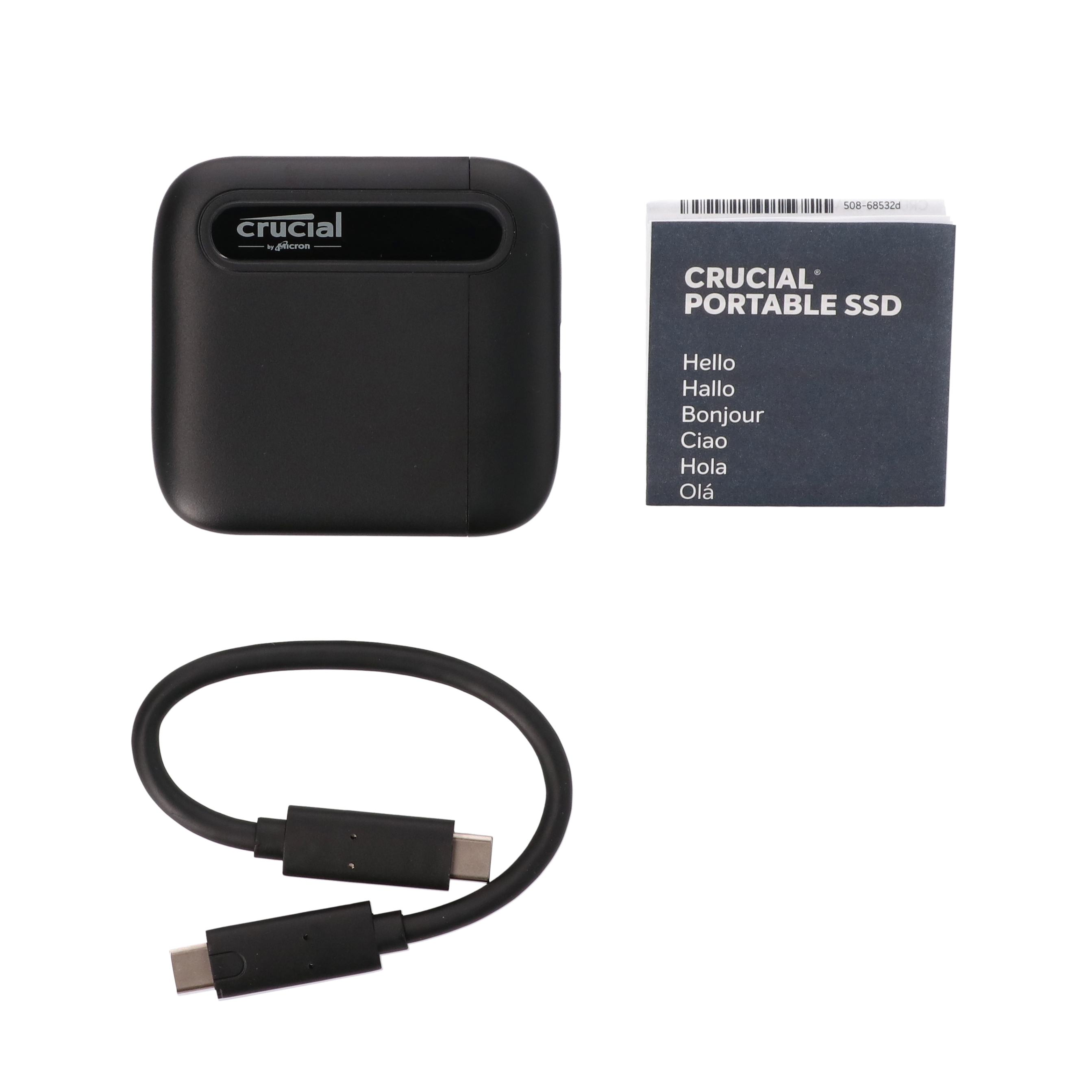 【新品】Crucial X6 ポータブルSSD 2TB USB Type-C Crucial X6 2TB Portable SSD - Up to 800MB⁄s - PC and Mac - USB 3.2