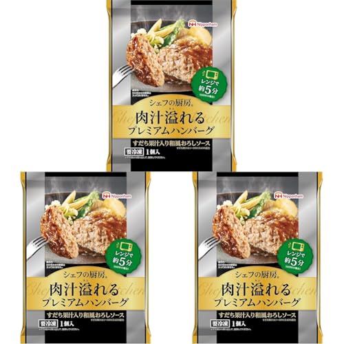肉汁溢れるプレミアムハンバーグ すだち果汁入り和風おろしソース 1