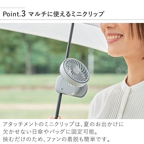 ハンズフリー5WAYミニファン 4