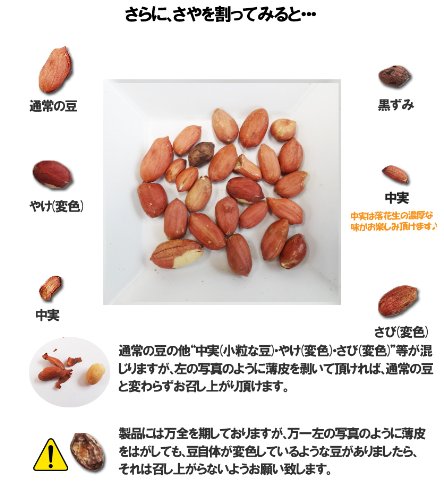 千葉県産落花生 さや煎り はねだし 3