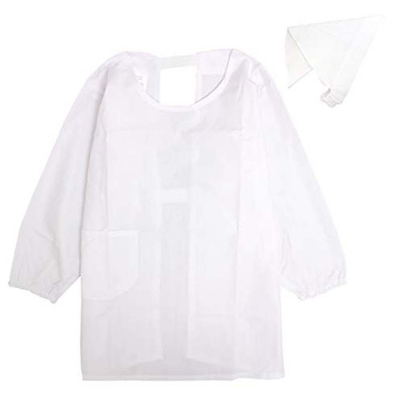 子供用かっぽう着 三角巾 2点セット 1