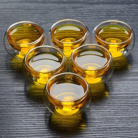 二層茶杯 6個セット 6