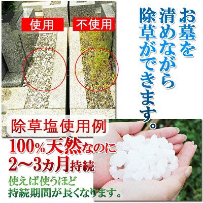 お墓の除草塩 3