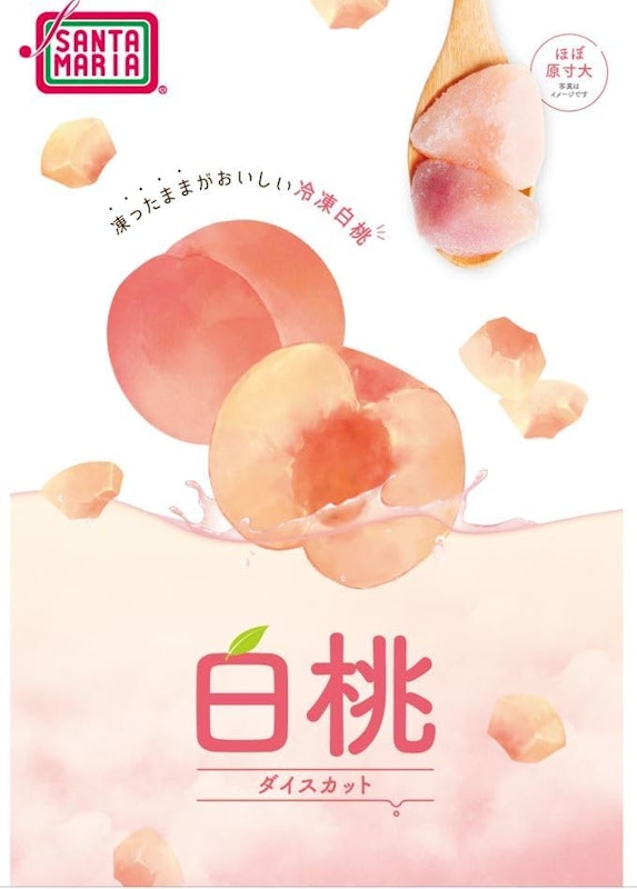 冷凍加糖白桃 1