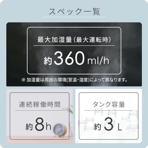 スチームファン式加湿器 5