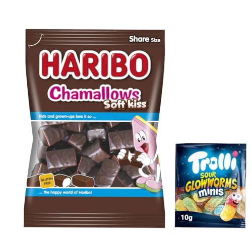 ハリボー チョコマシュマロ＆トローリ サワー グローワーム グミ 1