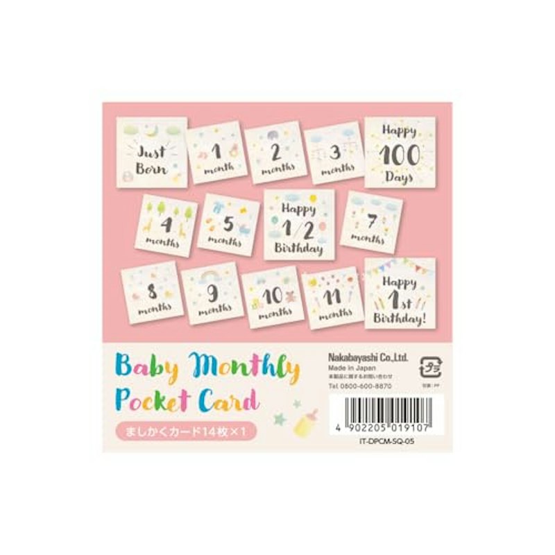 ベビーマンスリー ポケットカード 1