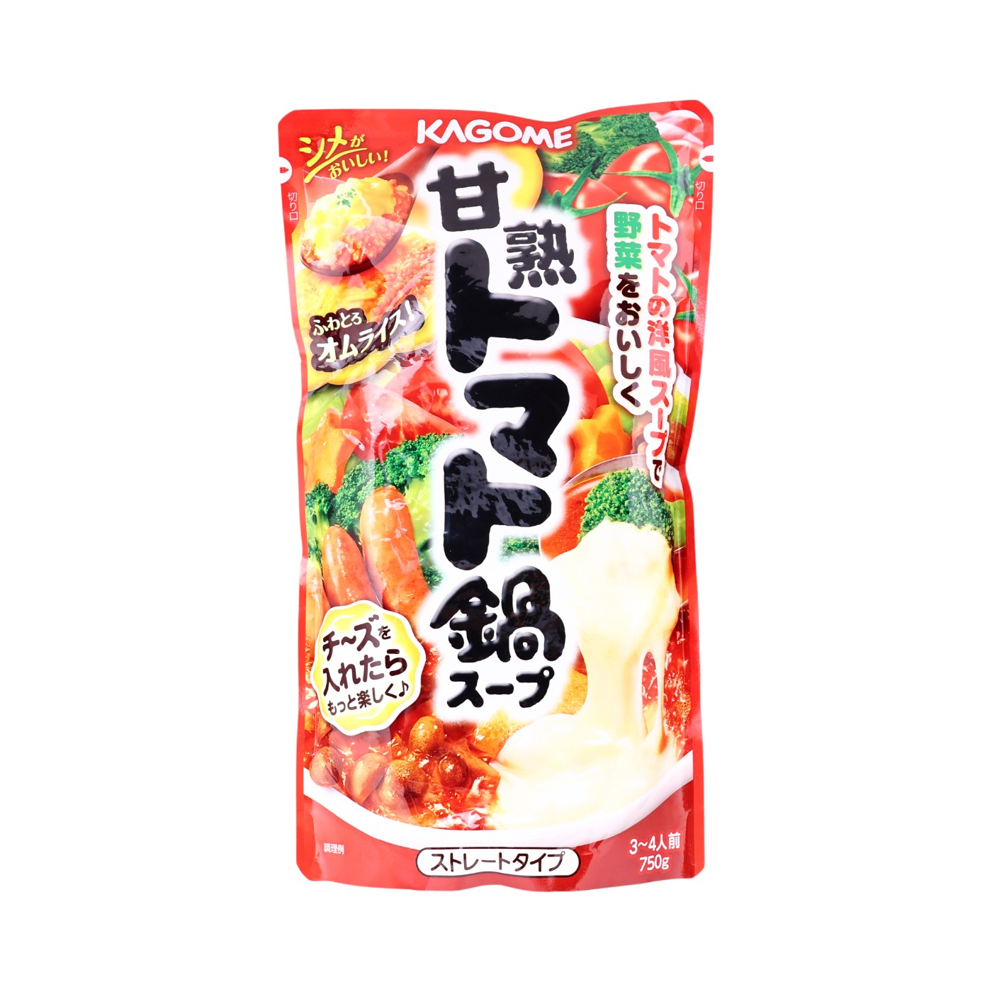 カゴメ 甘熟トマト鍋スープ