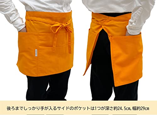 綿混腰前掛け ギャルソンタイプエプロン 3