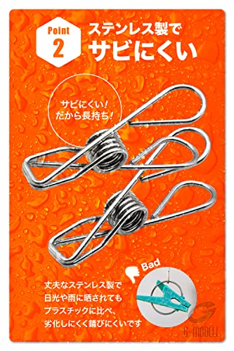 洗濯バサミ ステンレス 3