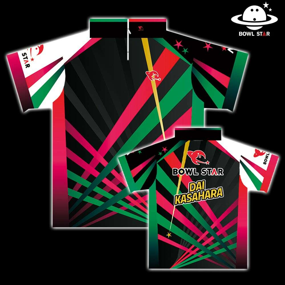新品海外ボウリングウェア　CoolWick　メンズSサイズ　大きめ　ストーム 900 Global Sean Rash Red Zig Zag CoolWick Bowling Jersey
