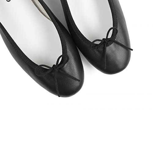 【美品】レペットバレエシューズ　フラットソール　白黒水玉38.5サイズ Flora バレエフラット - ラバーソール【New Size】｜バレリーナ