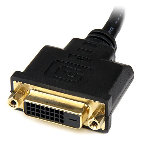 HDMI - DVI-D変換アダプタケーブル 20cm HDMI(オス) - DVI-D(メス) 3