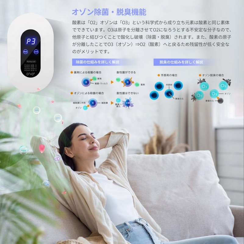 ウイルス対策 オゾン脱臭器 エアクローバー BactectorO3 【公式通販】 ウイルス対策 オゾン脱臭器 エアクローバー BactectorO3 【公式通販】