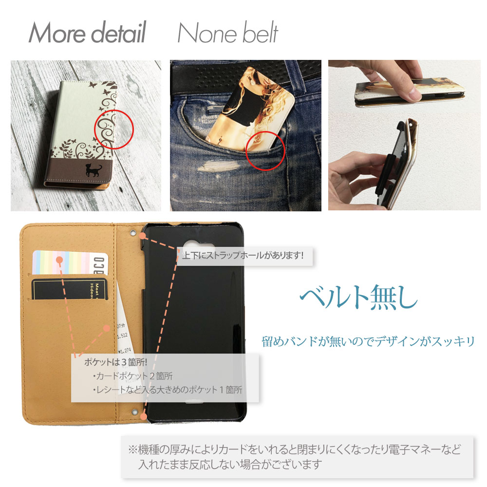 スマホケース 手帳型  黒猫 8