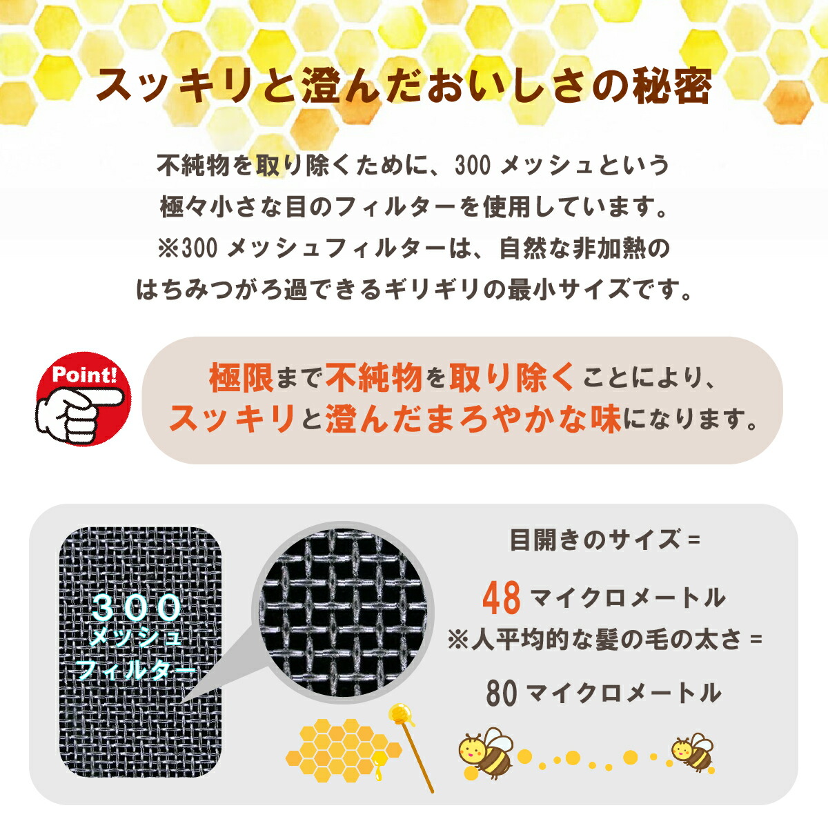 国産非加熱はちみつ 百花蜜 8
